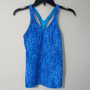 3/$12🔥 NWT Nike blue tankini swim top